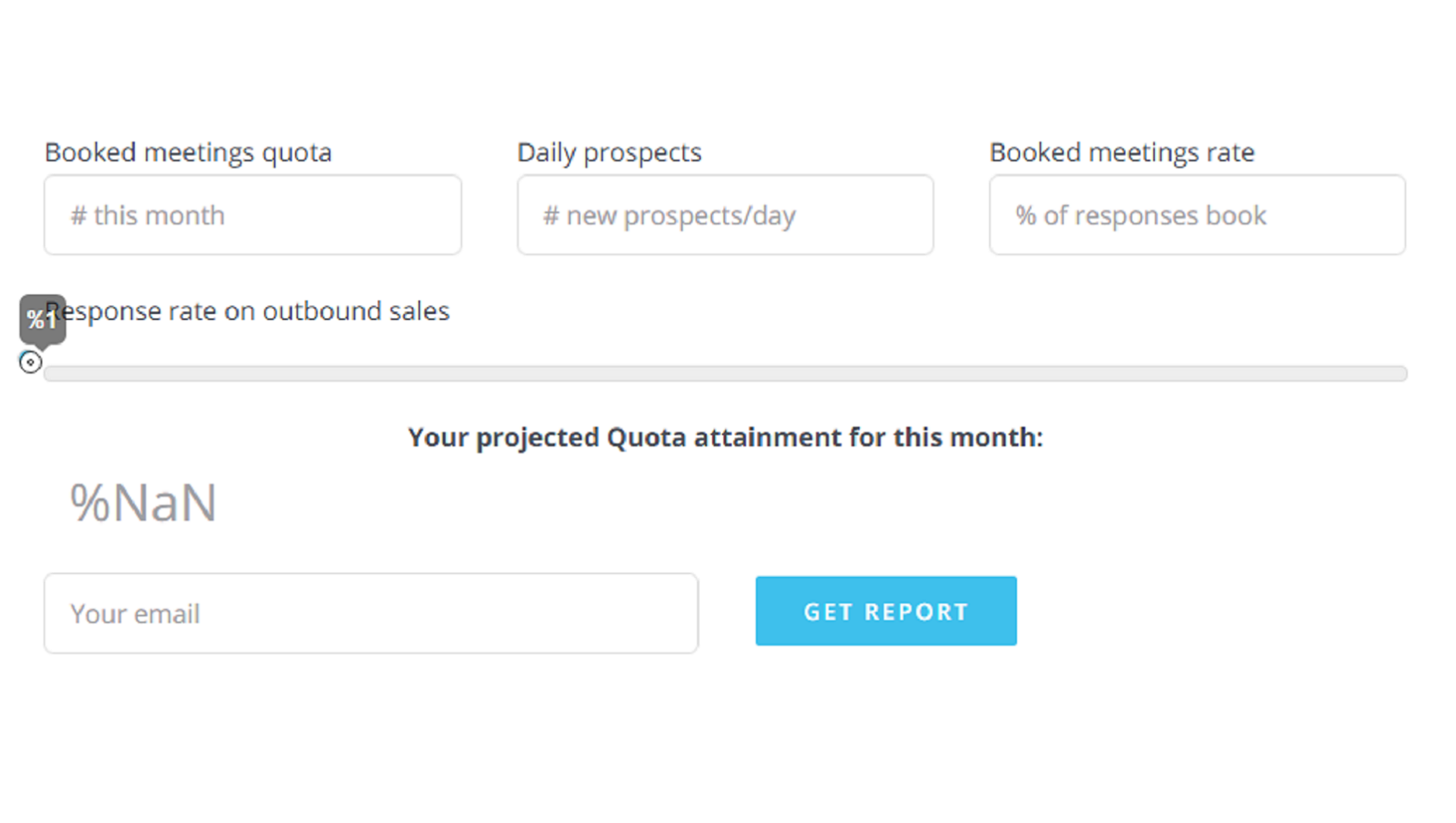 Outbound Quota Calculator - a RevUp Sales Tool